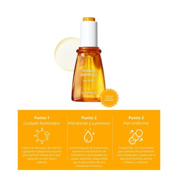 Power Ampoule Vita White The Saem 35ml - Imagen 5