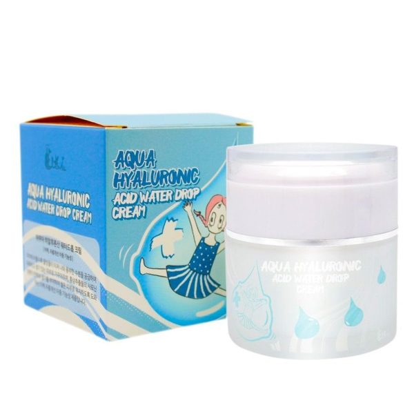 Crema Liviana de Acido Hialuronico Todo Tipo de Piel Seca, Mixta a Grasa -Elizavecca Aqua Hyaluronic Acid Water Drop Cream