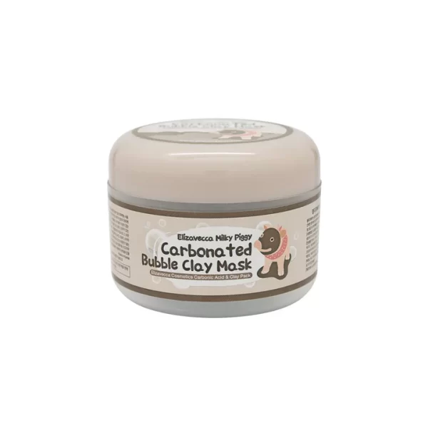 Mascarilla Carbonatada para Limpieza de Poros - Elizavecca Milky Piggy Carbonated Bubble Clay Mascarilla 100g