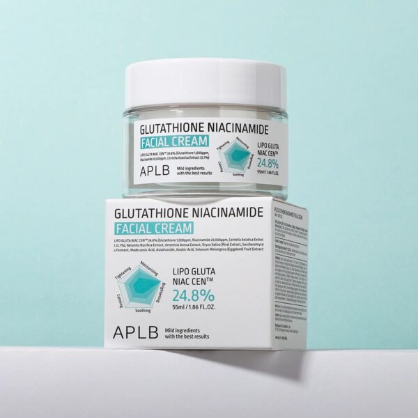 APLB Glutathione Niacinamide Facial Cream (APLB) - 55ml Crema calmante y aclarante con niacinamida y centella asiática - Imagen 2