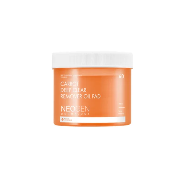 Discos Oleosos de Limpieza Desmaquillante Con Zanahoria - Neogen Carrot Deep Clear Remover Oil Pad 150ml