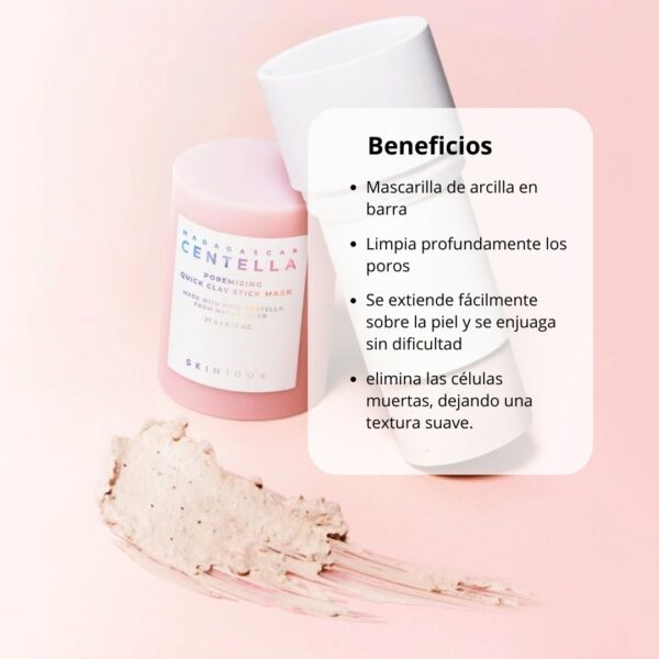 Skin1004 Mascarilla Madagascar Centella Poremizing Quick Clay Stick Mask - Imagen 3