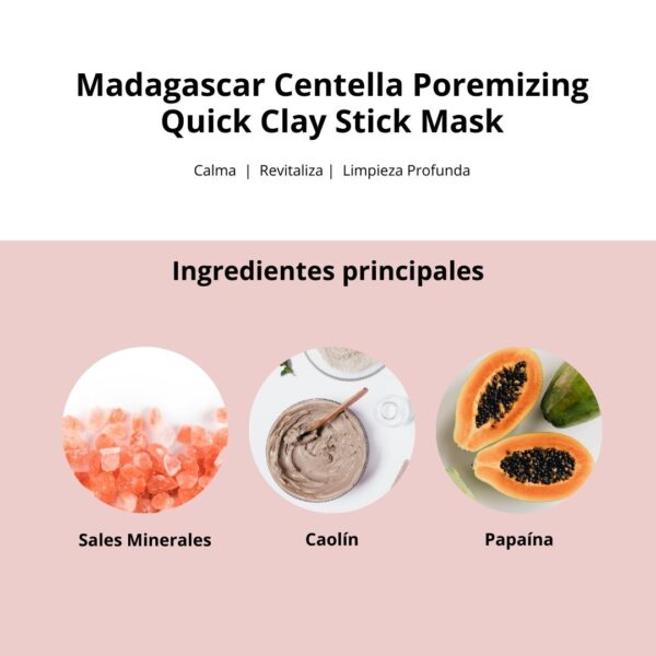 Skin1004 Mascarilla Madagascar Centella Poremizing Quick Clay Stick Mask - Imagen 4