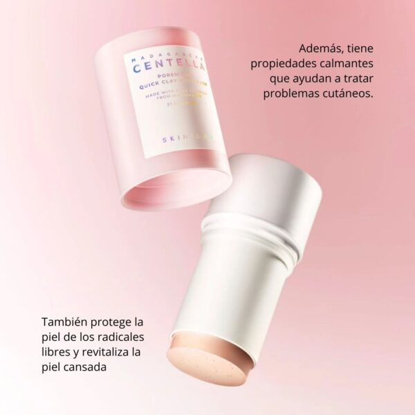 Skin1004 Mascarilla Madagascar Centella Poremizing Quick Clay Stick Mask - Imagen 7