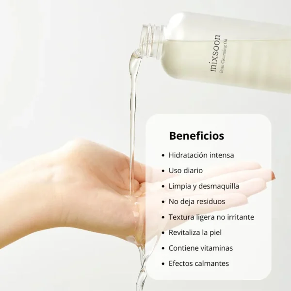 Mixsoon Limpiador- Bean Cleansing Oil – 195ml - Imagen 3