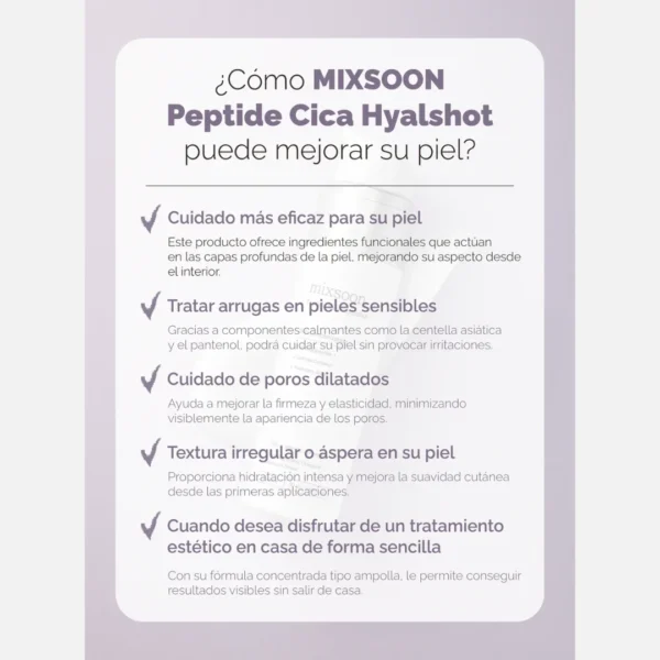 Mixsoon Serum - Peptide Cica Hyal shot 50ml - Imagen 5