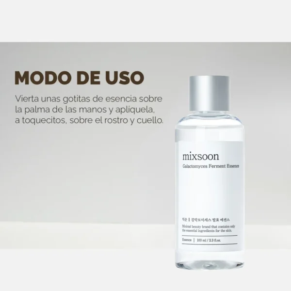 Mixsoon Esencia -  Galactomyces Ferment Essence 100ml - Imagen 4