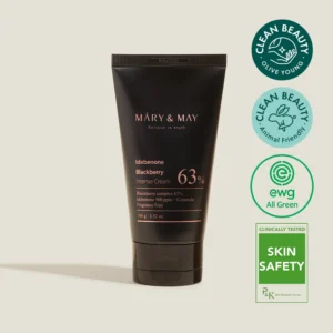 Crema Antioxidante Iluminadora con 63% de Complejo de Mora e Ibedenone, Rejuvenece Instantaneamente - MARY&MAY Idebenone Blackberry 100grs