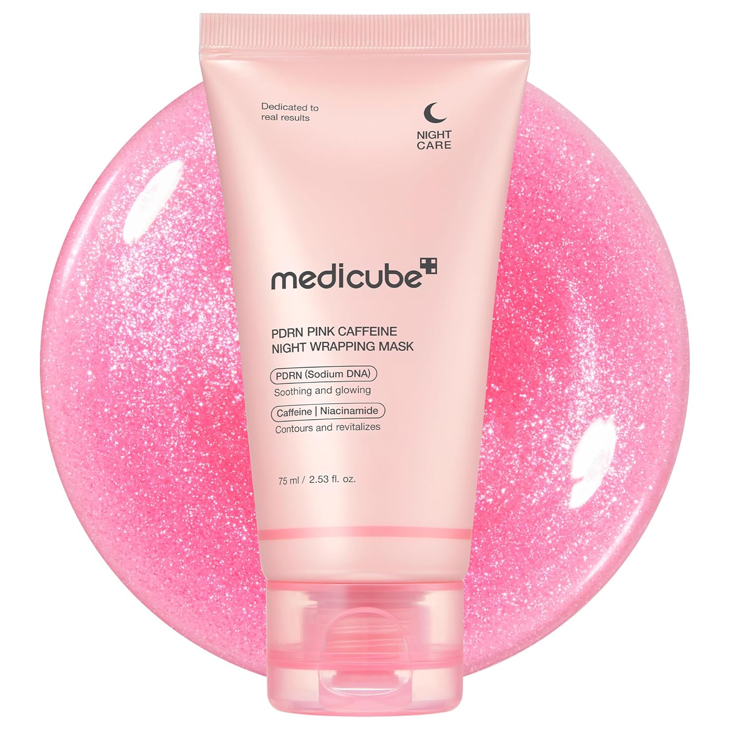 MEDICUBE – PDRN Pink Caffeine Night Wrapping Mask – Mascarilla Nocturna 75ml
