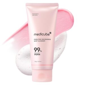 MEDICUBE – PDRN Pink Niacinamide Whip Cleanser – Jabón de Limpieza 120g